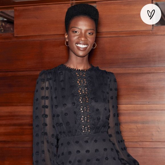 Lust or Love Black Embroidered Lace Long Sleeve Dress - Picture 3 of 11